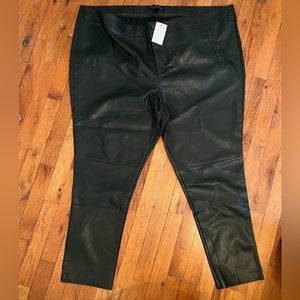 Plus size ELOQUII leather pants